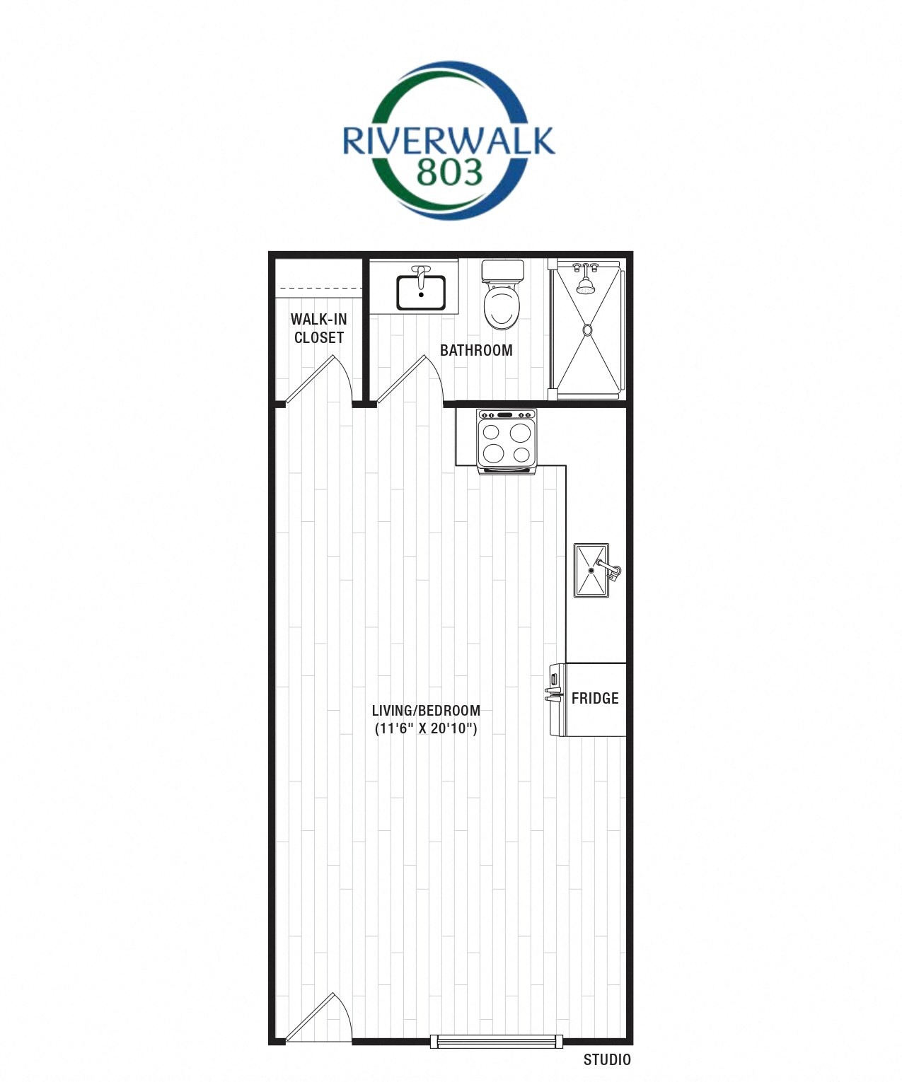 Riverwalk 803 Studio